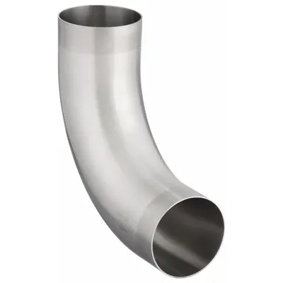 MAXPURE Sanitary Fitting Elbow: 90° Elbow, 3 in OD x 3 in OD Size, Weld - 316 Stainless Steel Sanitary Tube Fittings