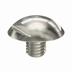 M5x0.80 thread, 6 mm length, truss head with spanner drive, 8 mm width across flats. Made of 316 stainless steel with plain finish. Used for hygienic panel fastening in food processing, pharmaceutical, and sanitary environments.
