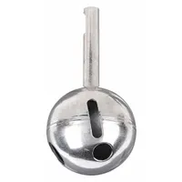 This replacement ball cartridge is made of stainless steel and is designed for use with Delta-Delex series faucets. It serves as a direct-fit component to restore proper water flow and handle operation in residential or commercial plumbing systems