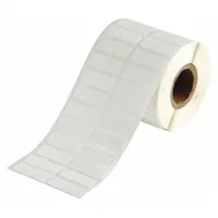 Pre-Cut Label Stock Roll: 3/8 in x 1 in, Nylon, White, 1,500 Labels Included (MPN THT-152-499-1.5-SC)