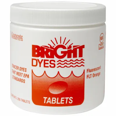 BRIGHT DYES Orange Water Tracing Dye Tablet - Tracer Dye Tablets
