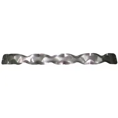 Standard interlocking baffle for HVACR systems. Used to direct airflow, reduce noise, and protect internal components in commercial ventilation, exhaust hoods, and industrial air-handling units.