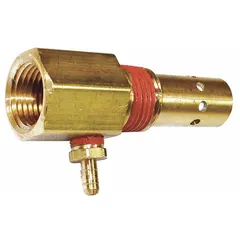 This check valve allows air or gas to flow in one direction only, preventing backflow in pneumatic systems. It is commonly used in compressed air lines and industrial automation to protect equipment from reverse pressure and contamination.