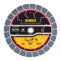 DEWALT Diamond Saw Blade: Masonry/Reinforced Concrete, 14 in Blade Dia., For Saw, Segmented (MPN DW47437)