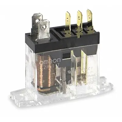 OMRON Flange Mount Relay: Surface (Top Flange) Mounted, 10 A Current Rating, 24V AC - Surface-Mounted Relays