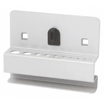KENNEDY Locking Clip Hex Wrench Rack, 1 in Hook Depth, Gray - Tool-Specific Holders for Square-Hole Pegboard