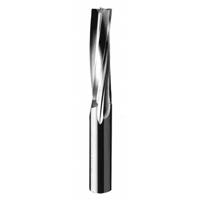 ONSRUD Solid Router Bit: Spiral Downcut, 3 Flute, 1/2" Cut Dia - Spiral-Flute Finishing Router Bits for Plastics & Wood