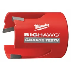 This hole cutter is designed for cutting clean holes in wood materials. It features 3 teeth, a 2-1/4 in saw diameter, and a maximum cutting depth of 2-1/8 in. The 5/8"-18 thread size allows attachment to compatible arbors. Typical applications include electrical and plumbing installations where precise holes are needed in wooden surfaces.