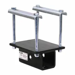 Class II hitch receiver made from powder-coated carbon steel. Supports 200 lb gross trailer weight and 200 lb tongue weight. Universal fit for most vehicles, installs at the rear with drilling required. Suitable for light-duty towing of small trailers or cargo carriers.