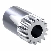 Spur Gear: Module m 1, 15 Teeth, 8 mm Bore Dia, Stainless Steel, 20° Pressure Angle, Plain Bore (MPN SUS1-15)