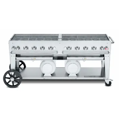 CROWN VERITY CCB-72 Wheeled Gas Grill, Propane, 10 Burners, 159,000 BtuH - Wheeled Grills