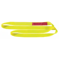 This LIFT-ALL endless web sling is a Type 5, light-use nylon sling with 1 ply. It has an 8 ft sling length and a 2 in sling width. The sling includes a standard tag for identification. Typical applications include lifting and rigging in industrial settings such as manufacturing, warehousing, and construction, where a continuous loop is needed for vertical, choker, or basket hitches.