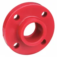 Pipe Flange: Polyvinylidene, 2 in Fitting Pipe Size, Schedule 80, 6 in Flange Outside Dia, Red (MPN 6551-H 2)