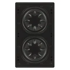 The PHASETECH IW210 is a subwoofer designed for professional audio installations requiring deep bass reproduction. With an overall width of 14 inches and height of 23 1/2 inches, it is suited for commercial sound systems, theaters, and houses of worship.
