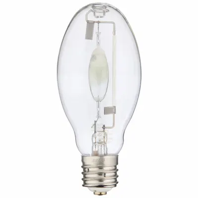 GE LAMPS Bulb: Vertical Base Up +/-15°, ED28, Mogul Screw (E39), 400 W Watt, 4000K - Mogul Screw Base (E39) High-Output Lamps