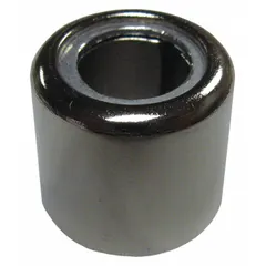 Neodymium ring magnet with 9/16 in outside diameter, 0.56 in thickness, and 0.25 lbf max pull force. Type 35 material. Suitable for light-duty holding, positioning, or retrieving ferrous parts in industrial settings such as fixturing, assembly, and maintenance.