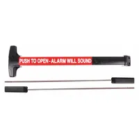 DETEX Surface Vertical Rod: 36 in Max Door Wd, Aluminum (MPN V50 EB CD 628 96 36X96)