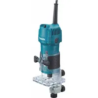 MAKITA Laminate Trimmer: Compact, Fixed Base, 0.66 hp, Fixed Speed, 30,000 RPM, 1/4 in Collet (MPN 3709)