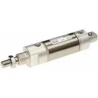 SMC Round Body Cylinder: 1 1/4 in Bore, 1 in Stroke, Non-Repairable, Stainless Steel, Pivot Mounting (MPN NCMC125-0100-XC6)