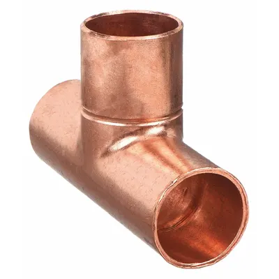 NIBCO 611-3/4 Wrot Copper Tee, 3/4 in CTS Cup x Cup x Cup - Wrot Copper Tube Fittings