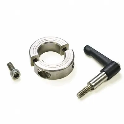 RULAND MANUFACTURING Stainless Steel Two-Piece Clamping Lever Shaft Collar - Stainless Steel Two-Piece Clamping Lever Shaft Collars
