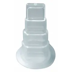 Transparent white polyethylene blade tip for adhesive dispensing. Includes lid ring. Supplied in a 5-pack. Designed for use with model 3KZP6.