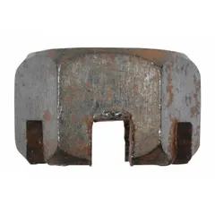 This hex socket nut is a replacement part for GGS material handling equipment. It is designed to fit specific Dayton brand models, securing components in industrial lifting and positioning applications.