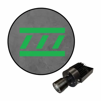VISUAL WORKPLACE 50W Green Laser Virtual Safety LED Walkway - LED Safety Walkway Projectors