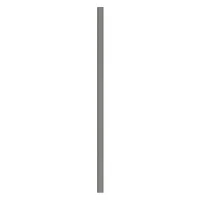 ASI GLOBAL Partition Column: Plastic Polymer, Pebble, Charcoal, 82 in Ht, 3 in Wd, 1 in Thick (MPN 40-90870353-9237)