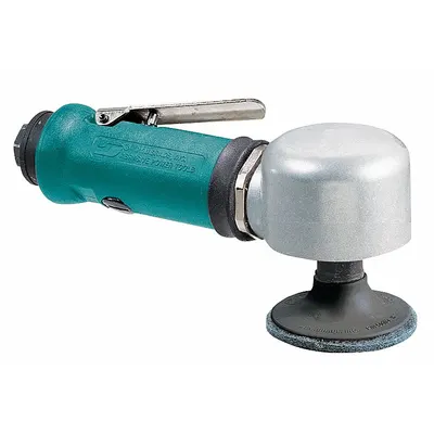 DYNABRADE Air Disc Sander: 2 in Pad, Locking, Heavy Duty, 0.33 hp, 20 cfm, Right Angle Grip - Rotary Disc Sanders