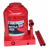 AMERICAN FORGE & FOUNDRY Bottle Jack: Steel, Mechanical, 50 ton Load Capacity, 10 13/32 in Min Lift (MPN 3650)