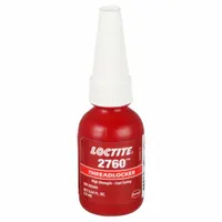 LOCTITE High-Strength Threadlocker: 2760, Red, 0.34 fl oz, Bottle, 1 EA, Red – High Strength (MPN 303441)