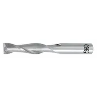 This carbide square end mill is designed for general-purpose milling of slots, profiles, and contours in metals and plastics. The 2-flute geometry promotes efficient chip evacuation for both roughing and finishing operations in industrial machining applications
