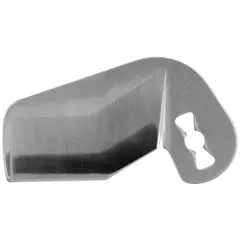 Replacement shear blade for plastic pipe cutting tools. Measures 5.5 inches in length and 5.3 inches in width. Designed for clean, precise cuts on plastic pipe in plumbing and construction applications.