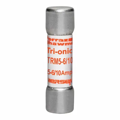 MERSEN Fuse: TRM Series, Midget, Time-Delay, 5.6 A, 250 V AC, 13/32 in x 1 1/2 in - Time-Delay Cylindrical Fuses