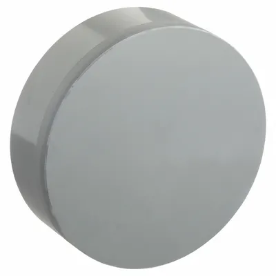 PLASTIC SUPPLY End Cap: PVC, For 6 in Duct Dia, 2 3/4 in Overall Lg, 6 5/8 in Inlet Dia - End Caps