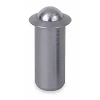 TE-CO Ball Plunger: Press Fit, 18-8 SS Body w/ 400 SS Ball, 3/8 in Body Dia, 5 PK (MPN 53715)