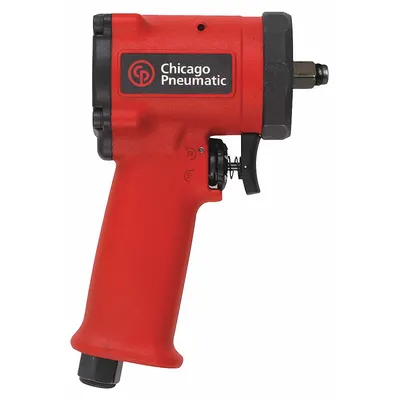 CHICAGO PNEUMATIC Air Impact Wrench: Compact, 3/8 in Drive, Pistol-Grip, Square, Std - Compact Pistol-Grip Impact Wrenches