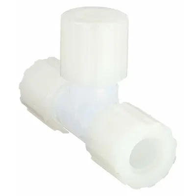 PARKER Flared Fitting Tee: 3/4 in OD x 3/4 in OD x 3/4 in OD Fitting Size, Flared - PFA 45-Degree Flare Tube Fittings