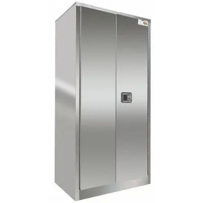 SECURALL Storage Cabinet: 36 in x 24 in x 72 in, Flush Handle Handle & Latch - Commercial Shelf Cabinets