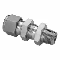 HAM-LET Compression Fitting Adapter: 1/4 in OD x 1/8 in Pipe Fitting Size, Tube x MNPT (MPN 774LM SS 1/4 X 1/8)