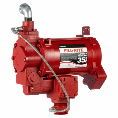 FILL-RITE Electric Drum Pump: 35 gpm Max. Flow Rate, 230 V AC, 3/4 hp HP - Bung-Mount AC-Powered Fuel Transfer Pumps