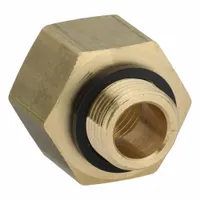 LEGRIS Metal Pipe Straight: Straight, 1/2 in x 3/8 in, Female BSPP Threaded x Male BSPP Threaded (MPN 0169 17 21)