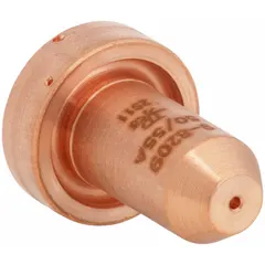 Consumable tip for Thermal Dynamics SL60 and SL100 handheld plasma torches. Rated for 50 A operation. Maintains consistent standoff distance between torch and workpiece to improve cut quality and extend electrode life. For handheld plasma cutting applications.