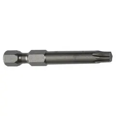 Impact-rated Torx bit with T20 Torx-Plus head and hex drive, made from S2 steel. Suitable for high-torque driving of Torx-Plus fasteners in industrial assembly and maintenance. Supplied in a standard 5-pack.