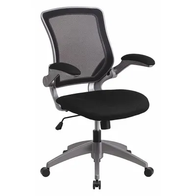FLASH FURNITURE Fixed-Arm Office Chair with Flip-Up Arm - Fixed-Arm Office Chairs