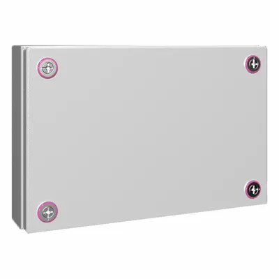 RITTAL Enclosure: Light Gray, Steel, 7 in x 11 in x 3 in, NEMA 1/12/3R/4 - Metallic Boxes