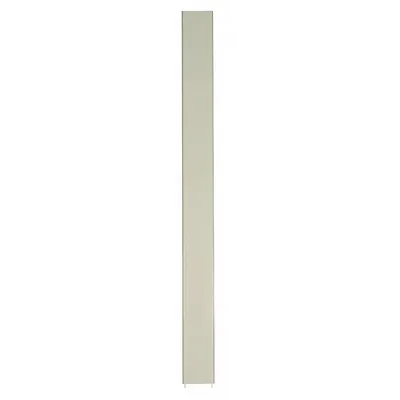 ASI GLOBAL PARTITIONS Partition Column: Steel, Powder-Coated, Almond, 82 in Ht, 18 in Wd - Pilasters for Bathroom Partitions