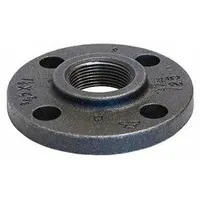 ANVIL Metal Pipe Flange: 1 1/2 in, Female NPT Threaded, Cast Iron, Flat Flange, Class 125 (MPN 0308002609)