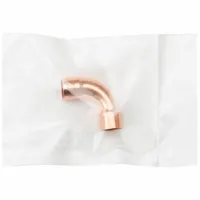 STREAMLINE Sweat Fitting Elbow: 2 in CTS x 2 in CTS, Cup x Cup, No Center Stop, Wrot Copper (MPN W 02072CB)